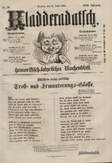 Kladderadatsch, 18. Jahrgang, 18. Juni 1865, Nr. 28