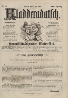Kladderadatsch, 18. Jahrgang, 16. Juli 1865, Nr. 33