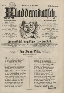 Kladderadatsch, 18. Jahrgang, 30. Juli 1865, Nr. 35
