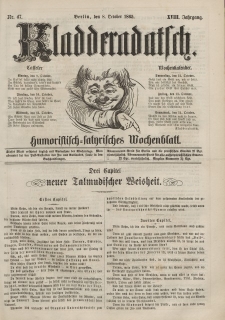 Kladderadatsch, 18. Jahrgang, 8. Oktober 1865, Nr. 47