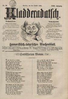 Kladderadatsch, 18. Jahrgang, 29. Oktober 1865, Nr. 50