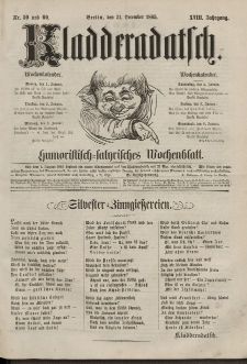 Kladderadatsch, 18. Jahrgang, 31. Dezember 1865, Nr. 59/60