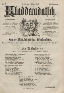 Kladderadatsch, 19. Jahrgang, 4. Februar 1866, Nr. 5