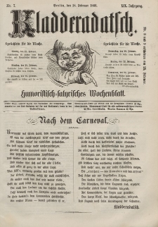 Kladderadatsch, 19. Jahrgang, 18. Februar 1866, Nr. 7