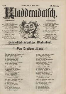 Kladderadatsch, 19. Jahrgang, 18. März 1866, Nr. 12