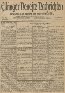 Elbinger Neueste Nachrichten, Nr. 353 Sonnabend 27 Dezember 1913 65. Jahrgang