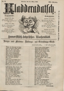 Kladderadatsch, 19. Jahrgang, 25. März 1866, Nr. 13