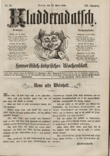 Kladderadatsch, 19. Jahrgang, 22. April 1866, Nr. 18
