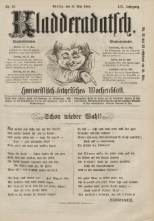 Kladderadatsch, 19. Jahrgang, 13. Mai 1866, Nr. 21