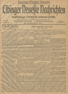 Elbinger Neueste Nachrichten, Nr. 354 Sonntag 28 Dezember 1913 65. Jahrgang