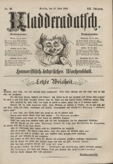 Kladderadatsch, 19. Jahrgang, 10. Juni 1866, Nr. 26