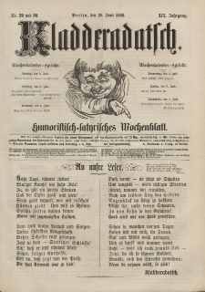 Kladderadatsch, 19. Jahrgang, 30. Juni 1866, Nr. 29/30