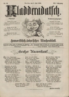 Kladderadatsch, 19. Jahrgang, 8. Juli 1866, Nr. 31