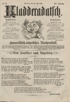 Kladderadatsch, 19. Jahrgang, 22. Juli 1866, Nr. 33