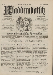 Kladderadatsch, 19. Jahrgang, 29. Juli 1866, Nr. 34