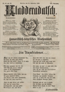 Kladderadatsch, 19. Jahrgang, 30. September 1866, Nr. 44/45