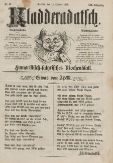 Kladderadatsch, 19. Jahrgang, 14. Oktober 1866, Nr. 47