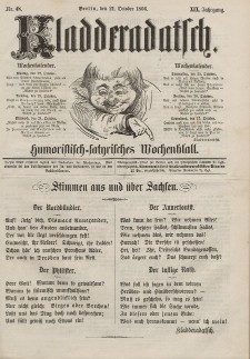 Kladderadatsch, 19. Jahrgang, 21. Oktober 1866, Nr. 48