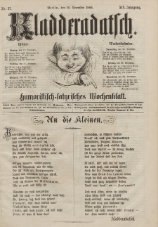 Kladderadatsch, 19. Jahrgang, 16. Dezember 1866, Nr. 57