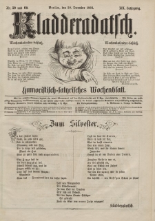 Kladderadatsch, 19. Jahrgang, 30. Dezember 1866, Nr. 59/60