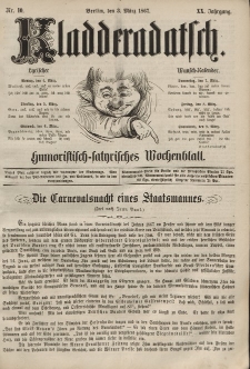Kladderadatsch, 20. Jahrgang, 3. März 1867, Nr. 10