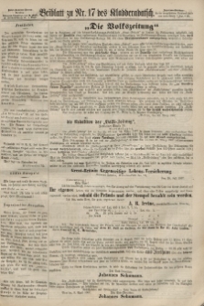 Kladderadatsch, 20. Jahrgang, 14. April 1867, Nr. 17 (Beiblatt)