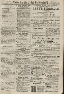 Kladderadatsch, 20. Jahrgang, 12. Mai 1867, Nr. 21 (Beiblatt)