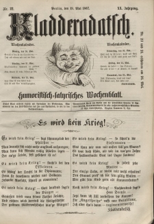 Kladderadatsch, 20. Jahrgang, 19. Mai 1867, Nr. 22