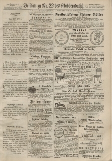 Kladderadatsch, 20. Jahrgang, 19. Mai 1867, Nr. 22 (Beiblatt)