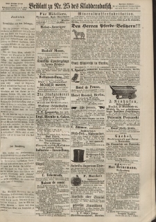 Kladderadatsch, 20. Jahrgang, 2. Juni 1867, Nr. 25 (Beiblatt)