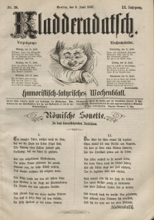 Kladderadatsch, 20. Jahrgang, 9. Juni 1867, Nr. 26