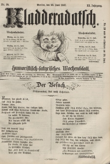 Kladderadatsch, 20. Jahrgang, 23. Juni 1867, Nr. 28