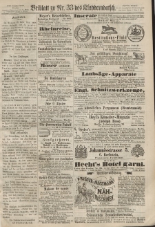 Kladderadatsch, 20. Jahrgang, 21. Juli 1867, Nr. 33 (Beiblatt)