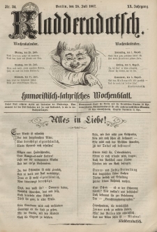 Kladderadatsch, 20. Jahrgang, 28. Juli 1867, Nr. 34