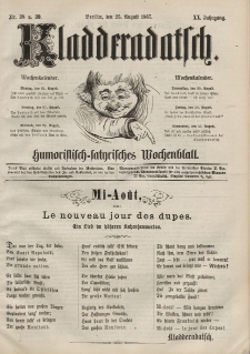 Kladderadatsch, 20. Jahrgang, 25. August 1867, Nr. 38/39