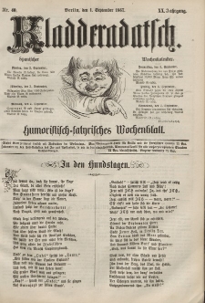 Kladderadatsch, 20. Jahrgang, 1. September 1867, Nr. 40