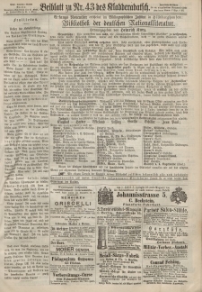 Kladderadatsch, 20. Jahrgang, 22. September 1867, Nr. 43 (Beiblatt)