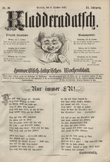 Kladderadatsch, 20. Jahrgang, 6. Oktober 1867, Nr. 46