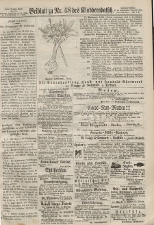 Kladderadatsch, 20. Jahrgang, 20. Oktober 1867, Nr. 48 (Beiblatt)