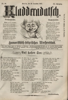 Kladderadatsch, 20. Jahrgang, 22. Dezember 1867, Nr. 58