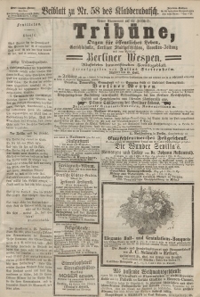 Kladderadatsch, 20. Jahrgang, 22. Dezember 1867, Nr. 58 (Beiblatt)