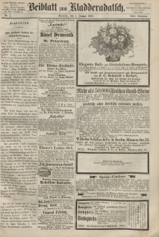 Kladderadatsch, 21. Jahrgang, 5. Januar 1868, Nr. 1 (Beiblatt)