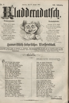 Kladderadatsch, 21. Jahrgang, 19. Januar 1868, Nr. 3