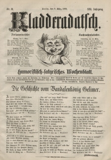 Kladderadatsch, 21. Jahrgang, 8. März 1868, Nr. 11