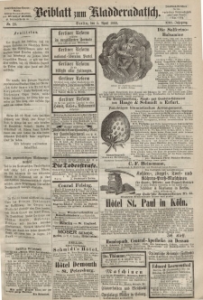 Kladderadatsch, 21. Jahrgang, 5. April 1868, Nr. 16 (Beiblatt)