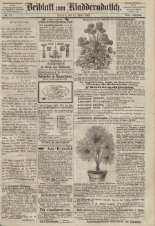 Kladderadatsch, 21. Jahrgang, 12. April 1868, Nr. 17 (Beiblatt)