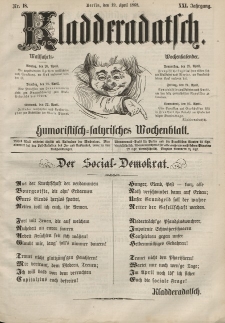 Kladderadatsch, 21. Jahrgang, 19. April 1868, Nr. 18