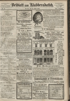 Kladderadatsch, 21. Jahrgang, 26. April 1868, Nr. 19 (Beiblatt)