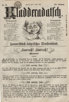 Kladderadatsch, 21. Jahrgang, 3. Mai 1868, Nr. 20