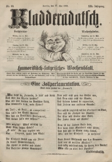 Kladderadatsch, 21. Jahrgang, 17. Mai 1868, Nr. 23